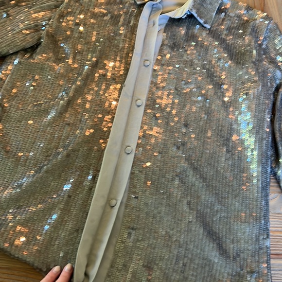 ASOS Sequin Lined Shirt Gorgeous Holiday Party - Picture 9 of 12